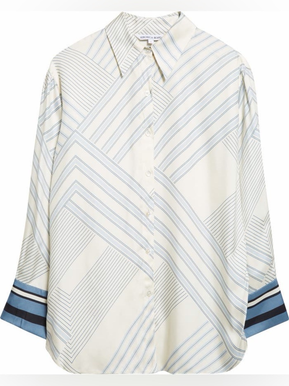 💗🌸💗 Veronica Beard  Delila Silk Blend button down shirt/blouse size 6